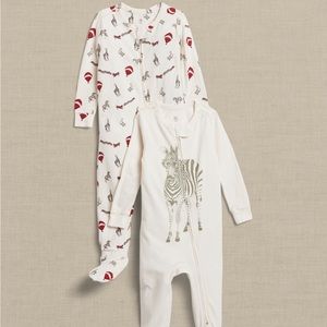 FOOTED ONE-PIECE 2-PACK FOR BABY (6/12m)